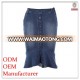 Fashion design summer new style ladies tight fit flare hem blue denim skirt