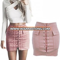 Fashion Women Sexy Slim Pocket Bandage Skirt