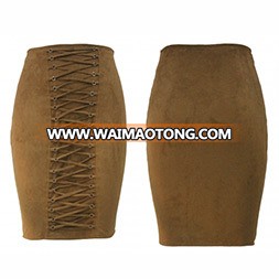 Fashion Women Sexy Slim Velvet Bandage Skirt