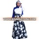 High quality new fashion flower crepe skirt for women